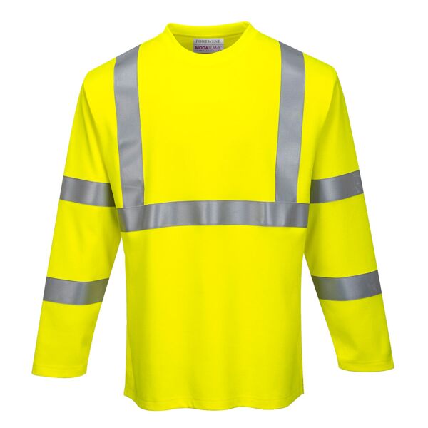 FR Modaflame Hi-Vis Long Sleeve T-Shirt Thumbnail