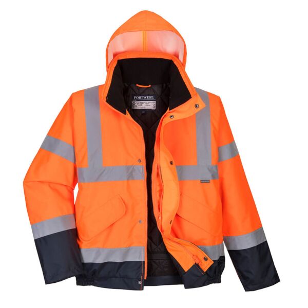 Hi-Vis Contrast Winter Bomber Jacket  Thumbnail