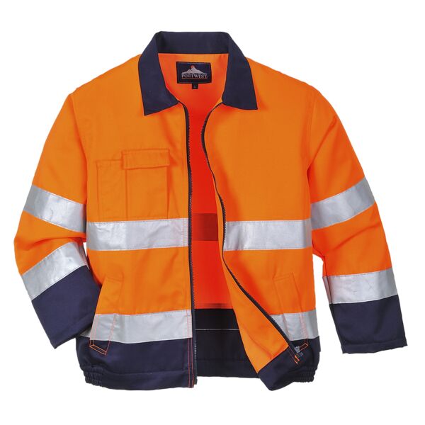 Madrid Hi-Vis Contrast Bomber Jacket  Thumbnail
